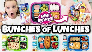 Mini Food VS Real Food LUNCH CHALLENGE  BUNCHES OF LUNCHES [upl. by Aiet]