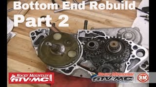 Motorcycle Bottom End Rebuild  Part 2 of 3 Crank amp Bearings [upl. by Leelahk]