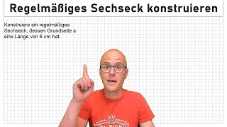 Regelmäßiges Sechseck konstruieren [upl. by Nitsud802]