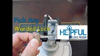 103 How To Pick Any Warded Lock [upl. by Itoyj572]