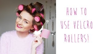 HOW TO USE VELCRO ROLLERS  tinytwisst [upl. by Eanyl]