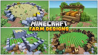 8 Quick and Easy Minecraft Farm Designs [upl. by Edahs650]