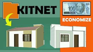 COMO construir KITNET 5x5 PEQUENA BONITA com POUCO DINHEIRO [upl. by Nuawed]