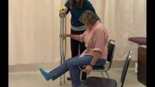 Crutch Gait Training [upl. by Adanar]