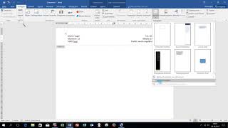 Word 2016 Brief einrichten Schrift Seite Formate Kopfzeile Textfeld [upl. by Fishbein]
