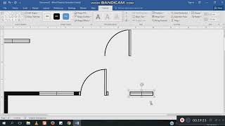 Part 1 Floor Plan Making Microsoft word [upl. by Assirrac613]