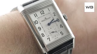 JaegerLeCoultre Reverso Classic Duoface Q38484AF Luxury Watch Review [upl. by Einolem321]