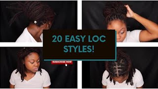 20 EASY LOC STYLES FOR MEDIUM LENGTH LOCS [upl. by Favata]