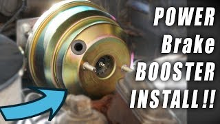 HOW TO Universal BRAKE BOOSTER INSTALL [upl. by Di943]