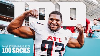 Calais Campbells Journey to 100 Sacks  Atlanta Falcons  NFL [upl. by Sandry]