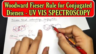 UV VISIBLE SPECTROSCOPY Woodward Fieser Rule for Conjugated Dienes for calculating Lambda Max Value [upl. by Flss]