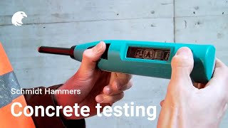 Concrete testing with Schmidt Hammer [upl. by Karlise]