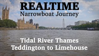 Narrowboat TERROR on the Tidal Thames Limehouse to Brentford Ep 121 [upl. by Froh]