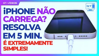 Iphone não carrega  A solução fácil esta aqui [upl. by Auqinimod]