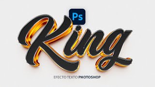 Efecto texto 3D photoshop😲 [upl. by Canada69]