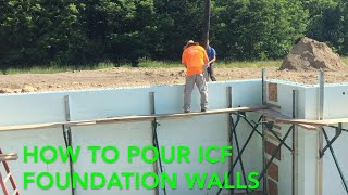 How to pour an ICF foundation wall [upl. by Notgnihsaw19]