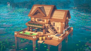 Minecraft  How to Build a Lake House [upl. by Orlene]