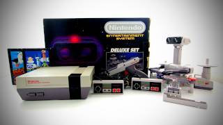 Nintendo NES Deluxe Set Unboxing 1985 [upl. by Nodnab952]