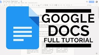 Google Docs  Full Tutorial [upl. by Anma61]