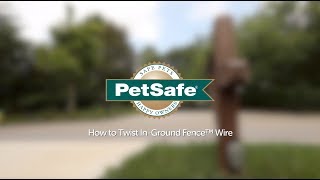 How to Twist InGround Fence™ Wire [upl. by Ylreveb808]