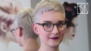 EXTREMELY SHORT HAIRCUT  tutorial by SANJA KARASMAN [upl. by Arel804]