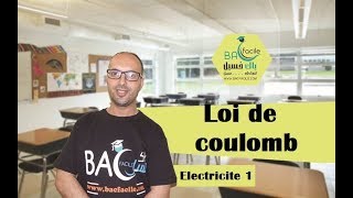 electricité 1  electrostatique 07  Loi de coulomb  application [upl. by Deonne]