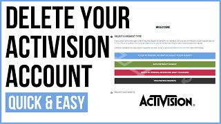 How To Permanently Delete Your Activision Account 2023 [upl. by Pansir821]