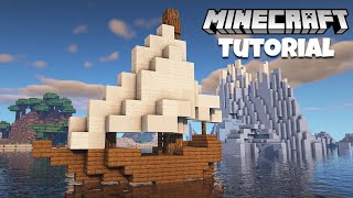 How to Build a Simple Small Boat  Minecraft Tutorial [upl. by Hael559]