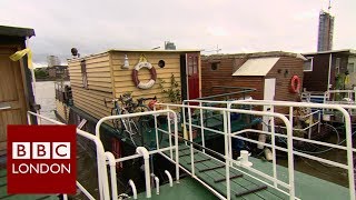 Living on a Thames houseboat  BBC London [upl. by Parhe]