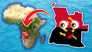 Angola  Geography amp Provinces  Countries of the World [upl. by Nrehtac]