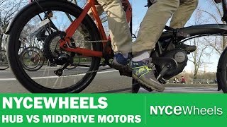 Hub Motor vs Mid Drive  Electric bike motor comparison [upl. by Adnaloj]