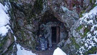 Trapped in a Blizzard Mysterious Cave Shelter Saves My Life [upl. by Biegel]