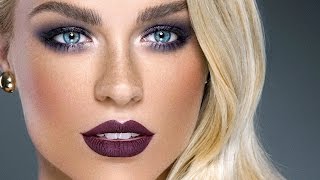 DARK GLAMOUR  Fall Makeup Tutorial [upl. by Meibers30]