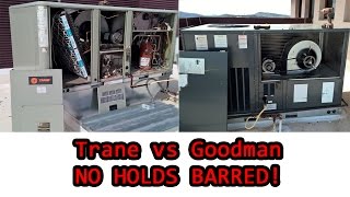 Real world noholdsbarred comparison of Goodman and trane commercial RTUs [upl. by Roots]