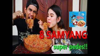 GILA  MAKAN 8 BUNGKUS SAMYANG SUPER PEDES Ft SHELY CHE [upl. by Nnylf]