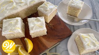 Easy Lemon Cake Recipe  Wilton [upl. by Ahsila444]