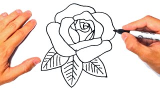 Cómo dibujar una Rosa Paso a Paso [upl. by Rehpotirhc]