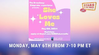 The Broadway Sitzprobe Experience She Loves Me  Stars in the House 5624  700 PM ET [upl. by Riggs]