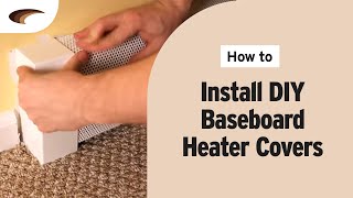 Installing Baseboarders DIY Baseboard Heater Covers [upl. by Assillim]