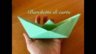 Barchetta di cartaOrigami per bambini [upl. by Ronal]