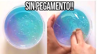 HAZ SLIME CON 1 INGREDIENTE💦 Probando Recetas SIN Pegamento [upl. by Nirihs752]