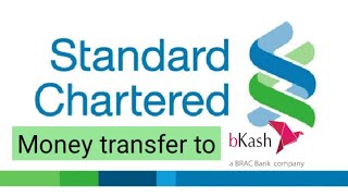 Money transfer from standard chartered apps to bkash [upl. by Flory]