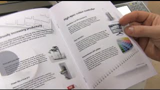 Training  How to print a booklet using a Ricoh printer  Ricoh Wiki [upl. by Eilsek]