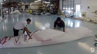 How to Fold Sails Asymmetrical Spinnaker Flake [upl. by Erej]