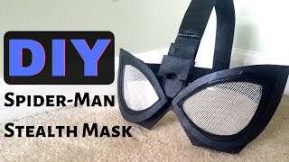 SpiderMan Stealth Mask  Cardboard DIY [upl. by Gurolinick900]