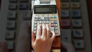 How to use an adding machine with number keypad Practise to impress [upl. by Yeldoow]