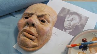 Paper Mache Halloween Portrait Mask [upl. by Bertina817]